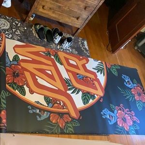 Two piece Santa Cruz banner